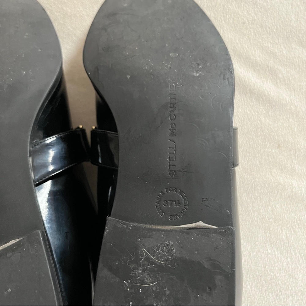 Stella McCartney Morgana Loafers in Black Patent Leather Size 37 US 7 - Picture 10 of 12
